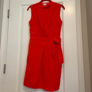 Calvin Klein orange Sleeveless wrap women’s 4 Dress